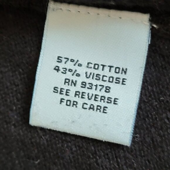 Joan Vass Open Front Mesh Detail Draped Cardigan - Size L - Picture 10 of 10